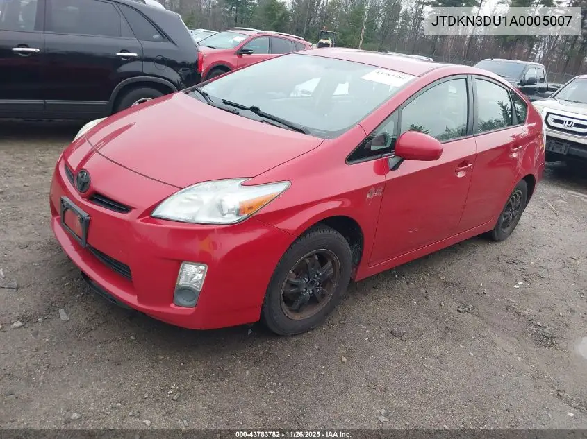 JTDKN3DU1A0005007 2010 Toyota Prius Iii