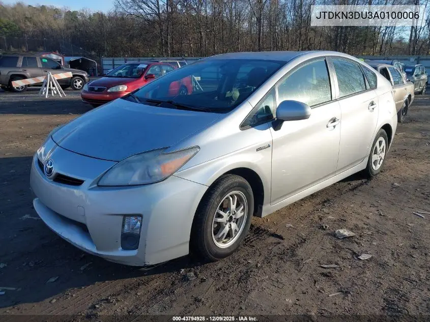 JTDKN3DU3A0100006 2010 Toyota Prius Iii