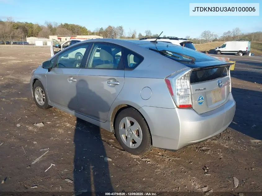 JTDKN3DU3A0100006 2010 Toyota Prius Iii