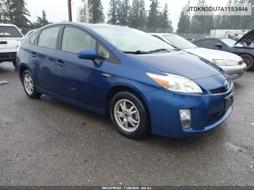 JTDKN3DU7A1153446 2010 Toyota Prius Iii