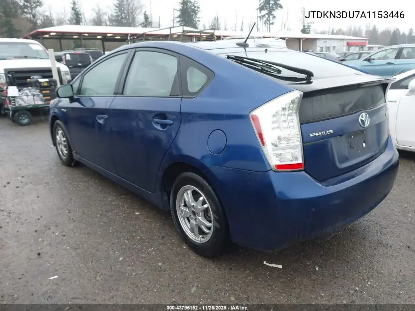 JTDKN3DU7A1153446 2010 Toyota Prius Iii