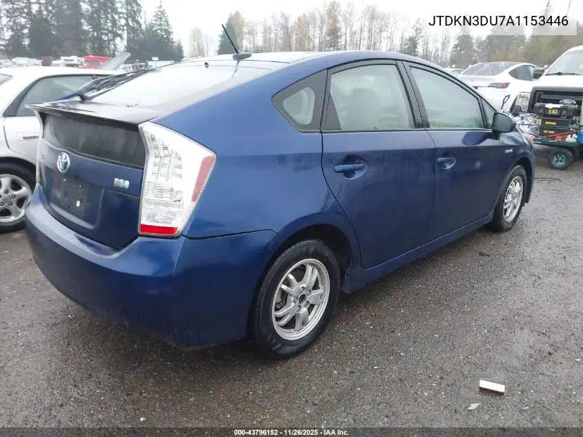 JTDKN3DU7A1153446 2010 Toyota Prius Iii