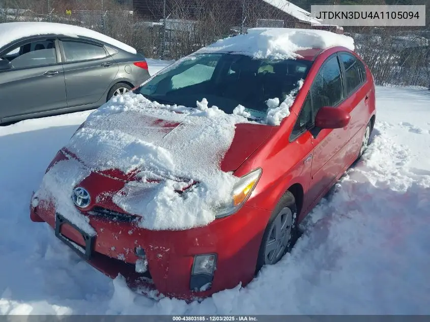 JTDKN3DU4A1105094 2010 Toyota Prius Iv