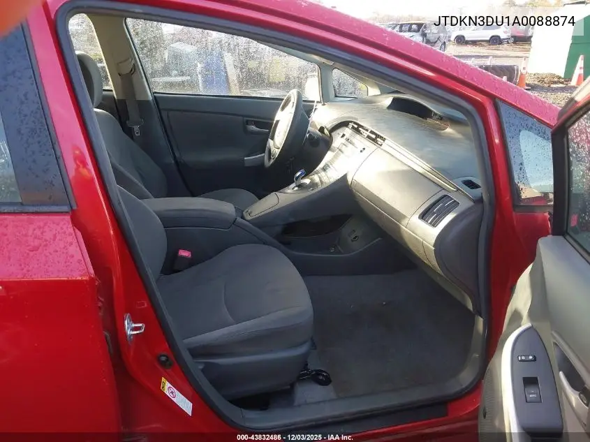 JTDKN3DU1A0088874 2010 Toyota Prius Iii