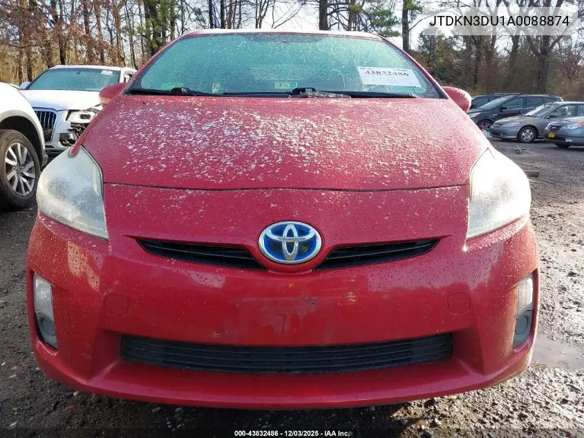 JTDKN3DU1A0088874 2010 Toyota Prius Iii