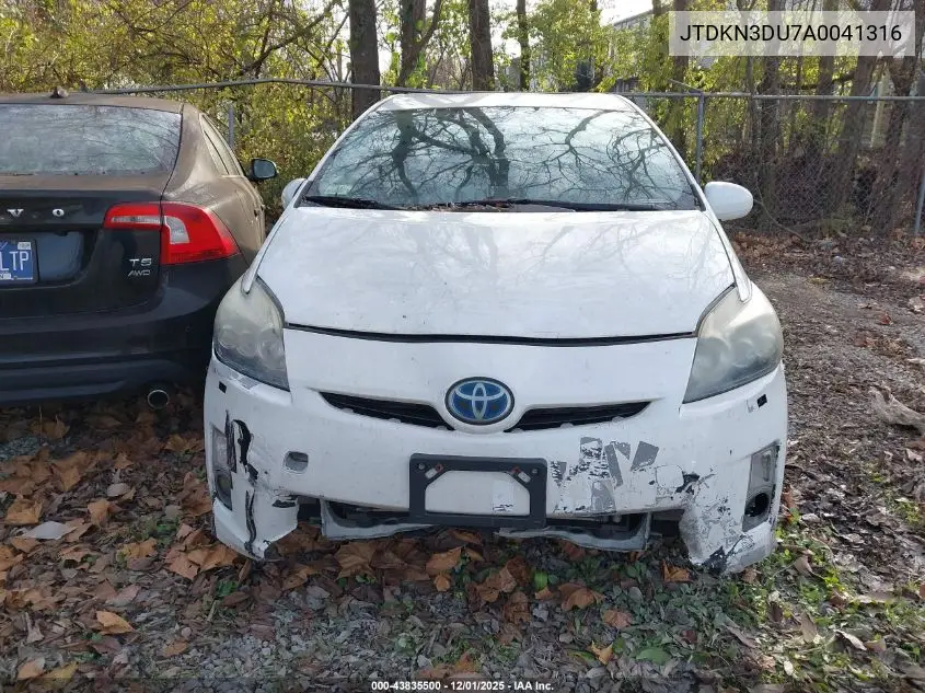 JTDKN3DU7A0041316 2010 Toyota Prius