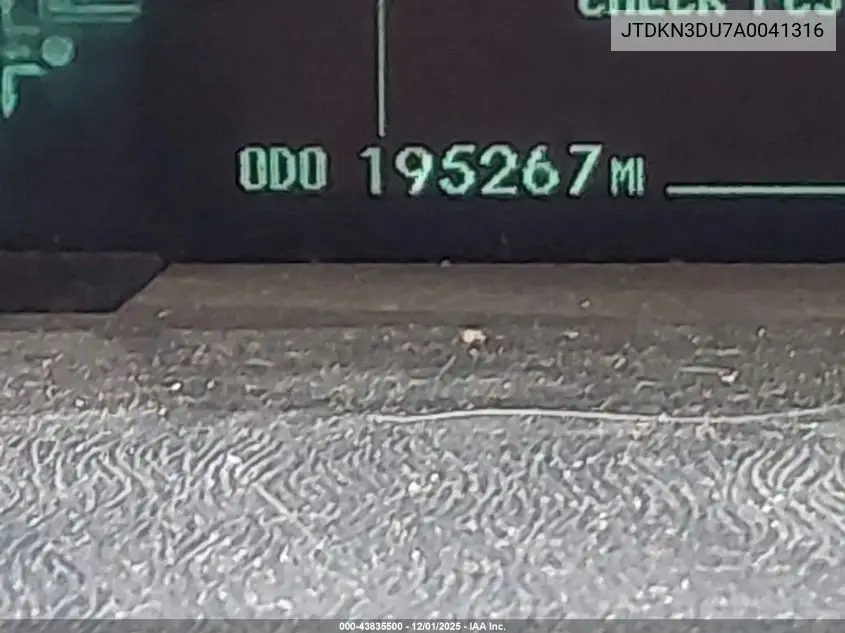 JTDKN3DU7A0041316 2010 Toyota Prius