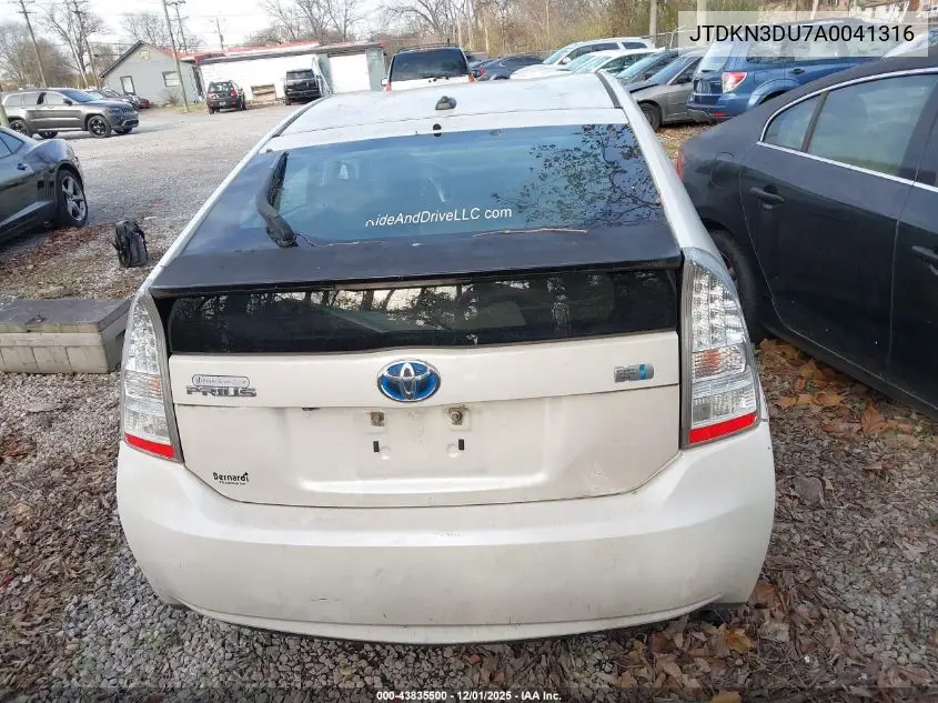 JTDKN3DU7A0041316 2010 Toyota Prius
