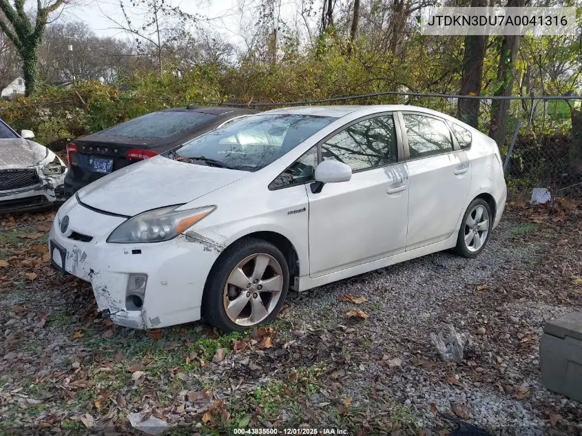 JTDKN3DU7A0041316 2010 Toyota Prius