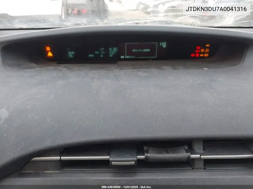 JTDKN3DU7A0041316 2010 Toyota Prius