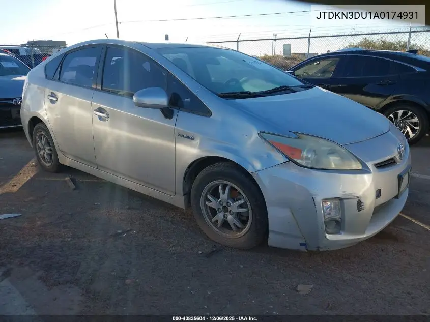 JTDKN3DU1A0174931 2010 Toyota Prius