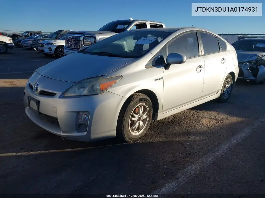 JTDKN3DU1A0174931 2010 Toyota Prius