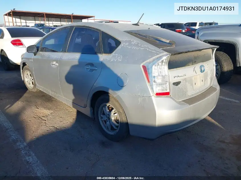 JTDKN3DU1A0174931 2010 Toyota Prius