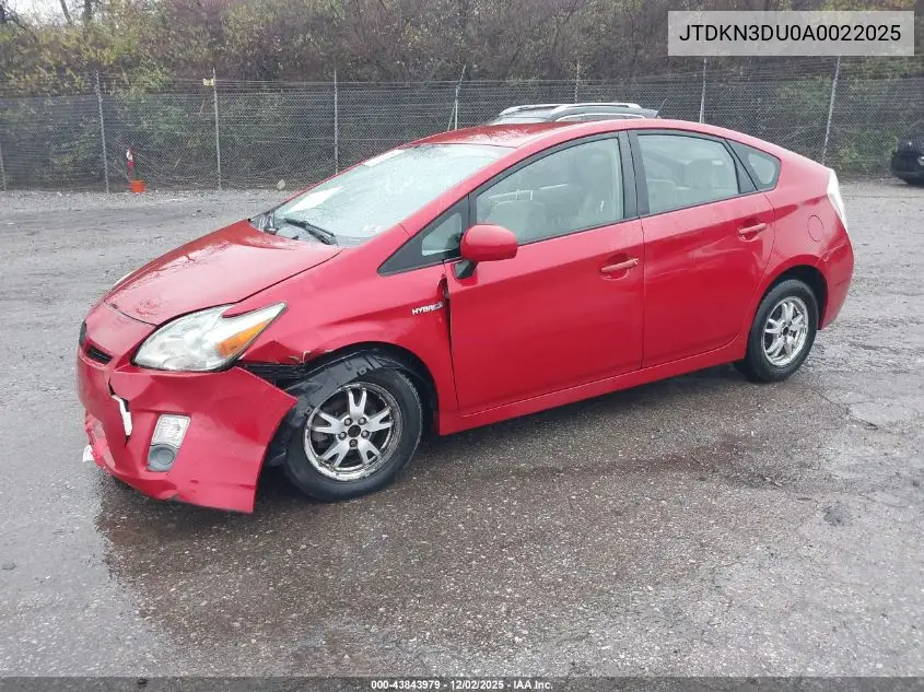JTDKN3DU0A0022025 2010 Toyota Prius Iii
