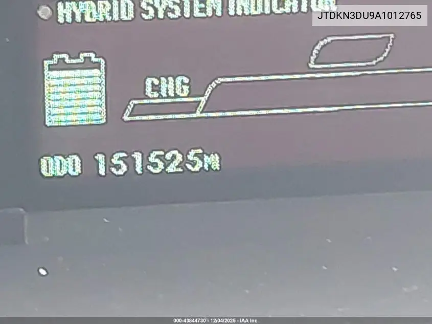 JTDKN3DU9A1012765 2010 Toyota Prius Iii