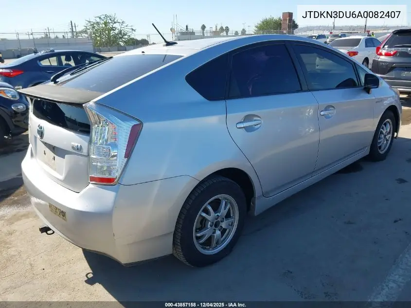 JTDKN3DU6A0082407 2010 Toyota Prius Ii