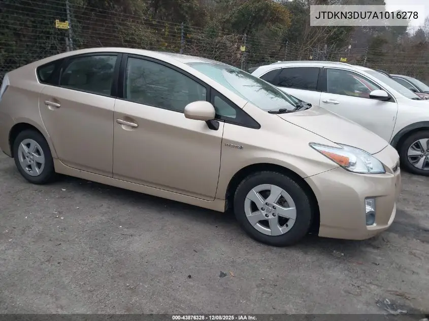 JTDKN3DU7A1016278 2010 Toyota Prius Iii