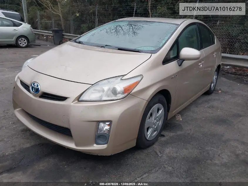 JTDKN3DU7A1016278 2010 Toyota Prius Iii