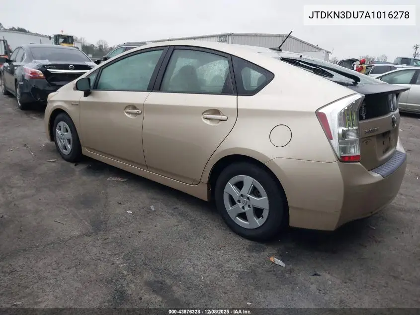 JTDKN3DU7A1016278 2010 Toyota Prius Iii