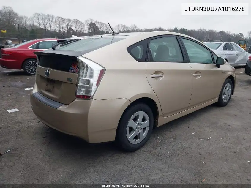 JTDKN3DU7A1016278 2010 Toyota Prius Iii