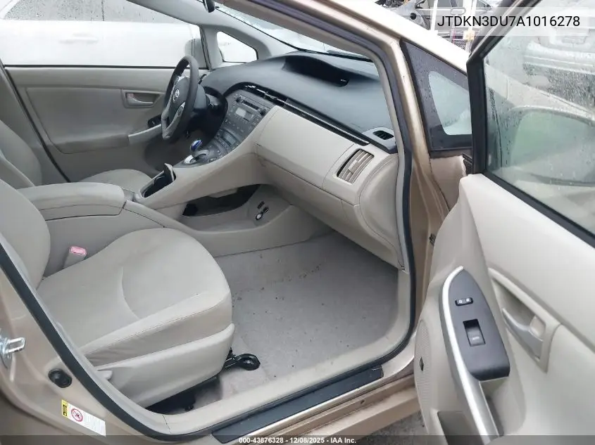 JTDKN3DU7A1016278 2010 Toyota Prius Iii