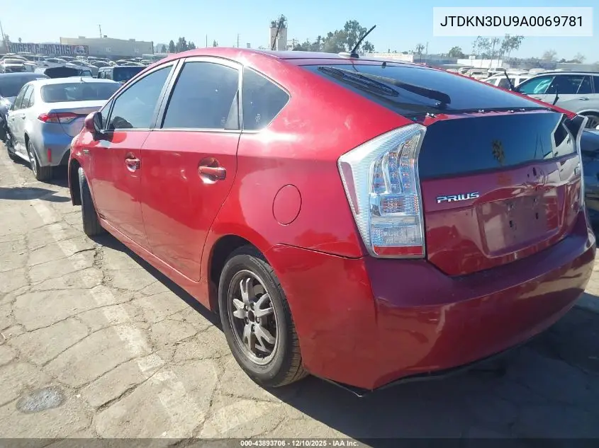 JTDKN3DU9A0069781 2010 Toyota Prius Ii
