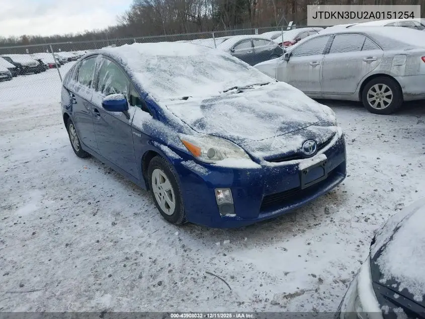 JTDKN3DU2A0151254 2010 Toyota Prius Iii
