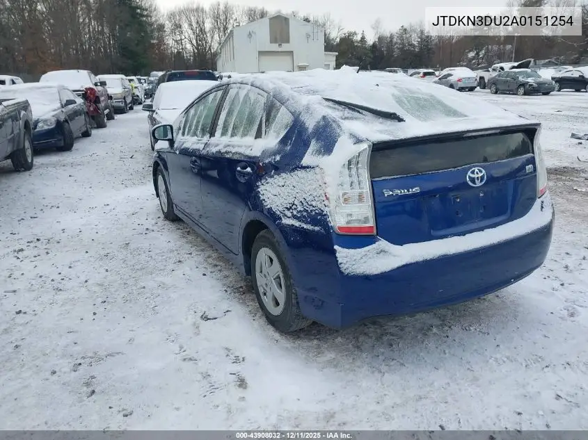 JTDKN3DU2A0151254 2010 Toyota Prius Iii