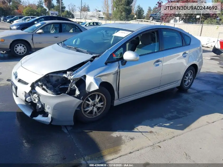 JTDKN3DU9A0244692 2010 Toyota Prius Iii