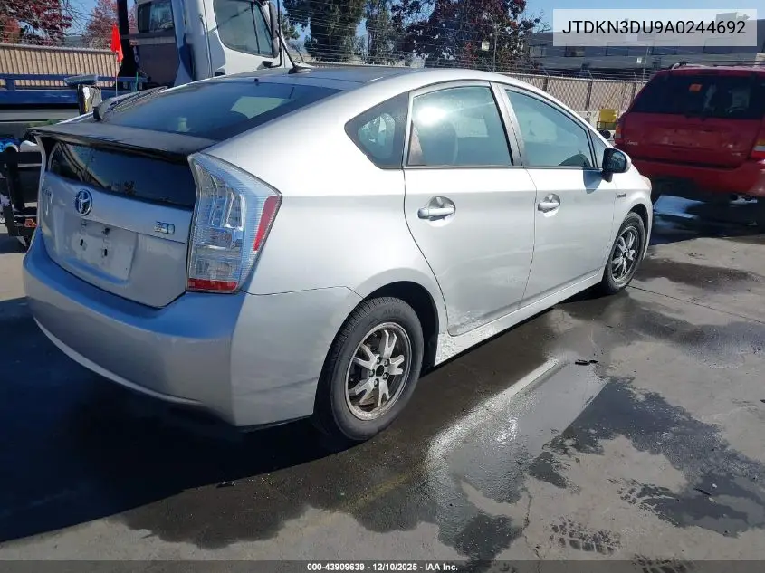JTDKN3DU9A0244692 2010 Toyota Prius Iii