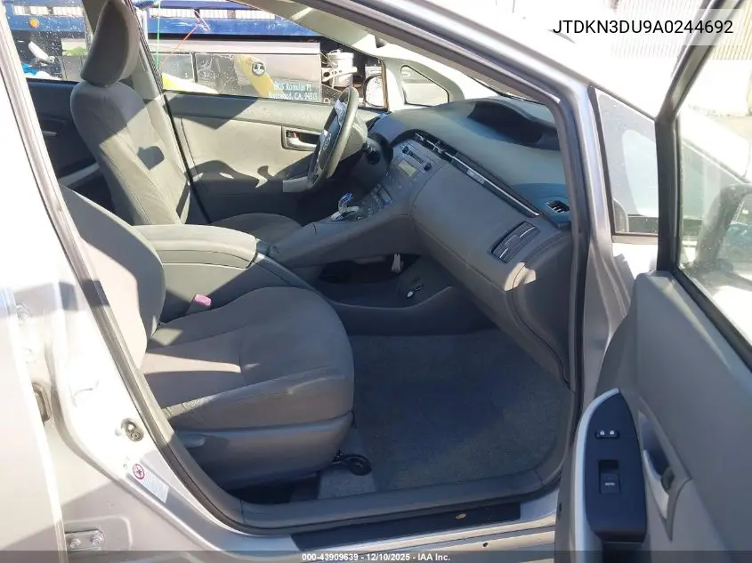 JTDKN3DU9A0244692 2010 Toyota Prius Iii
