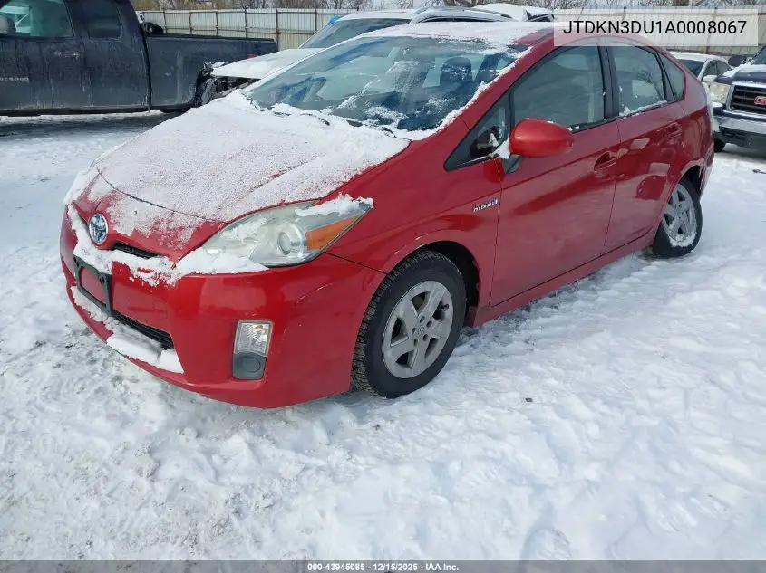 JTDKN3DU1A0008067 2010 Toyota Prius Iii