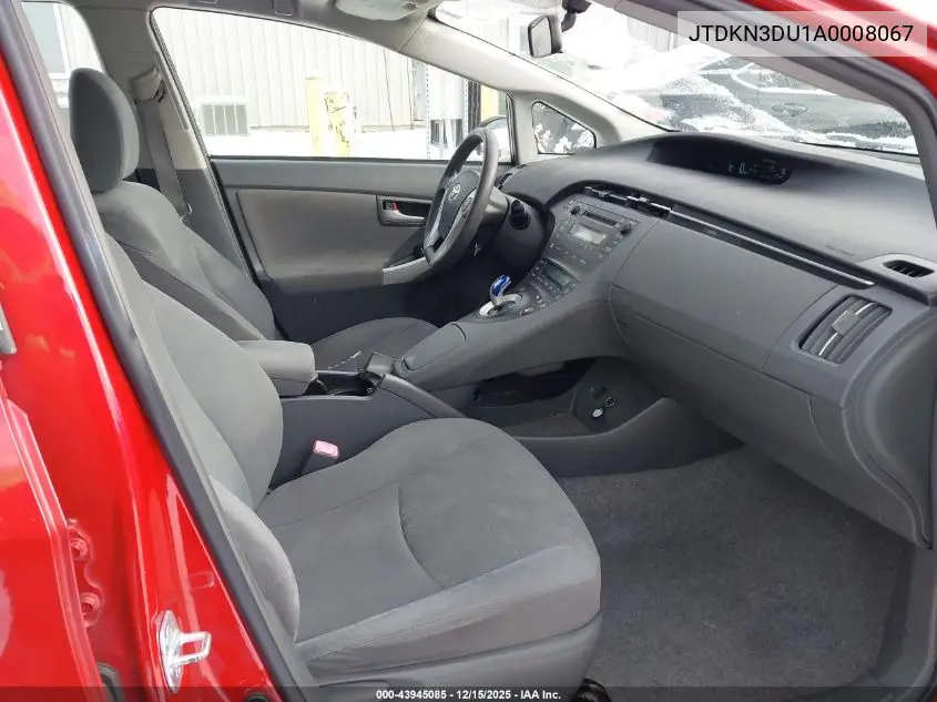JTDKN3DU1A0008067 2010 Toyota Prius Iii