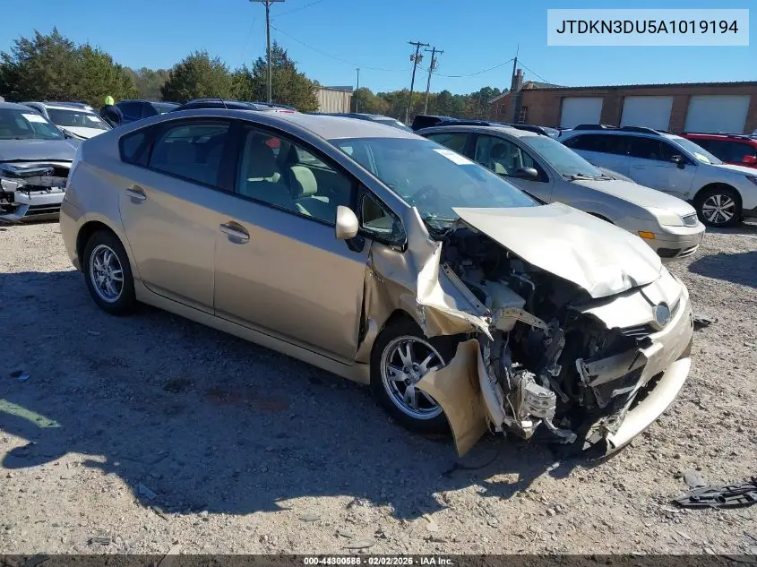 JTDKN3DU5A1019194 2010 Toyota Prius Iii