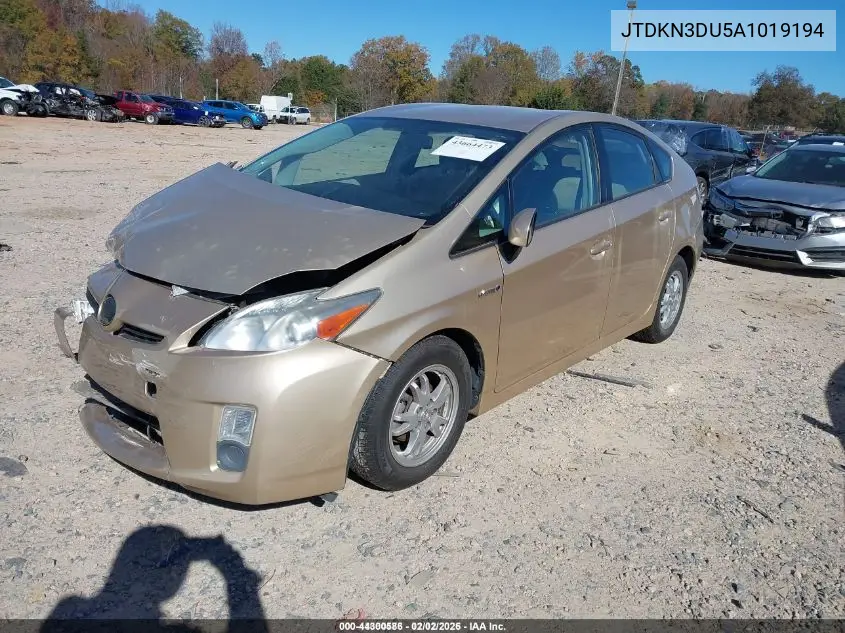 JTDKN3DU5A1019194 2010 Toyota Prius Iii