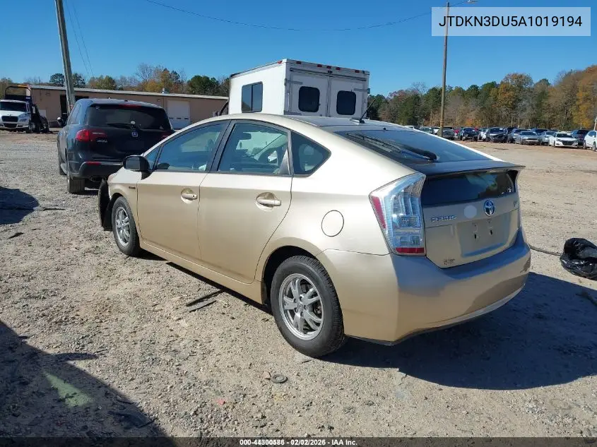 JTDKN3DU5A1019194 2010 Toyota Prius Iii