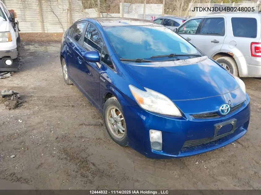 JTDKN3DU4B0248005 2011 Toyota Prius