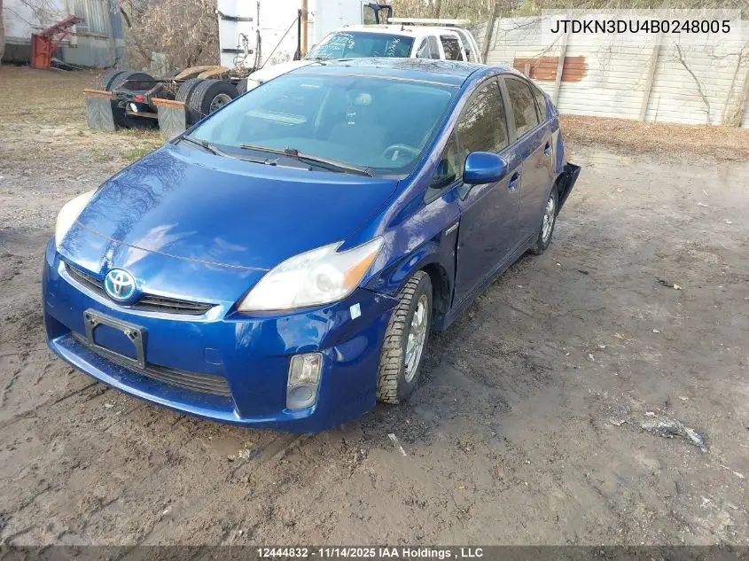 JTDKN3DU4B0248005 2011 Toyota Prius