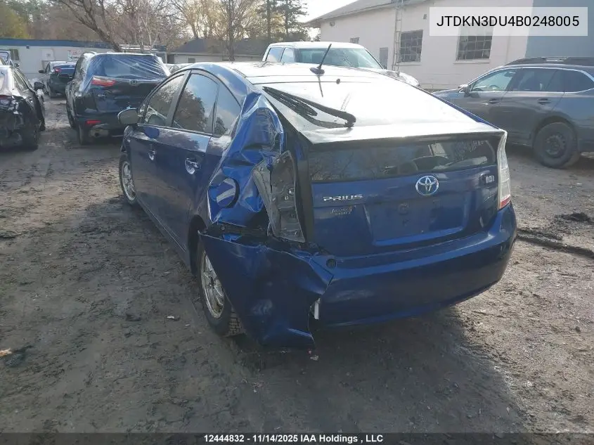 JTDKN3DU4B0248005 2011 Toyota Prius