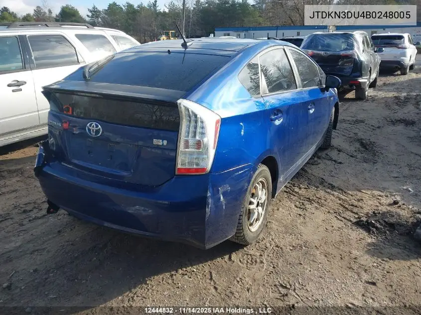 JTDKN3DU4B0248005 2011 Toyota Prius