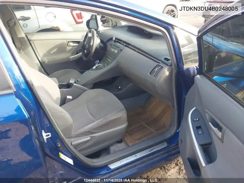 JTDKN3DU4B0248005 2011 Toyota Prius