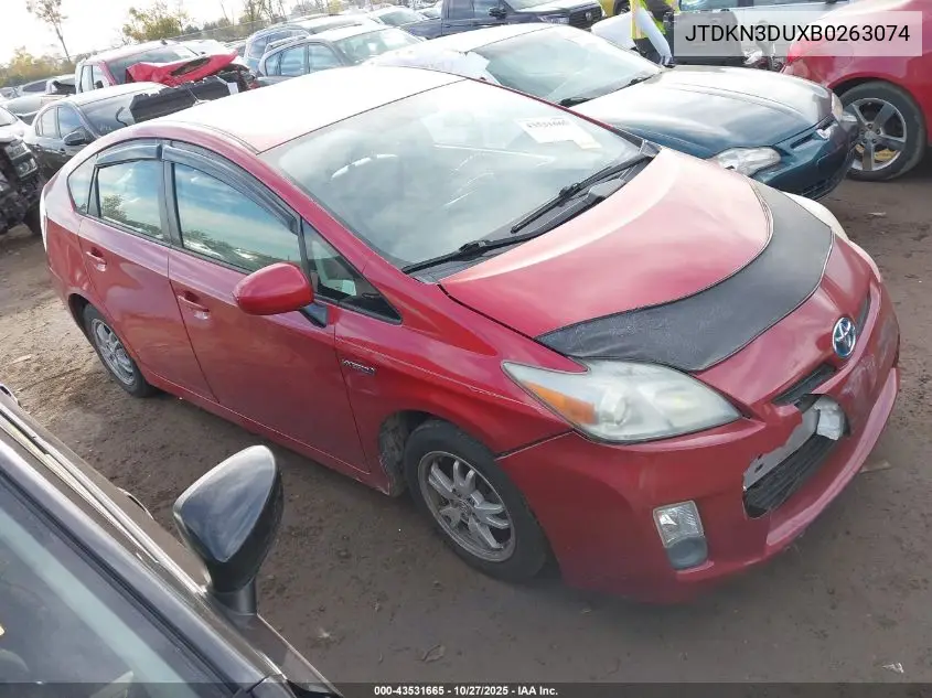 JTDKN3DUXB0263074 2011 Toyota Prius Two
