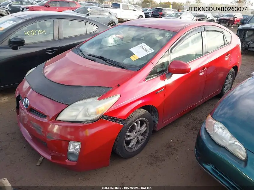 JTDKN3DUXB0263074 2011 Toyota Prius Two