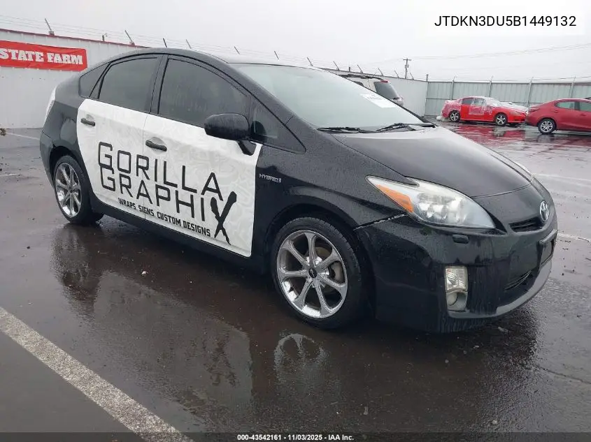 JTDKN3DU5B1449132 2011 Toyota Prius Five