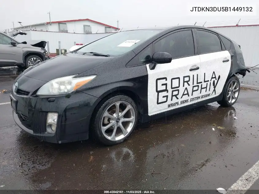JTDKN3DU5B1449132 2011 Toyota Prius Five