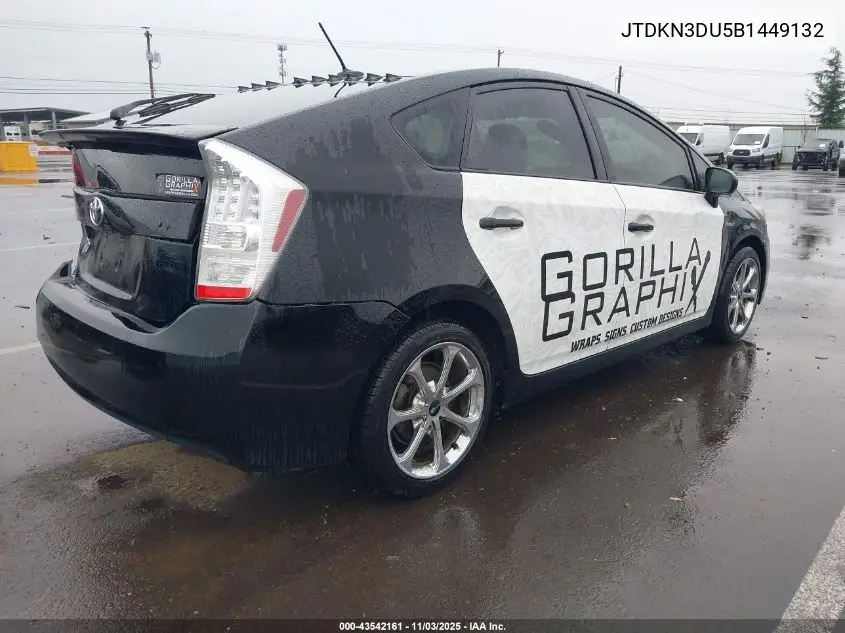 JTDKN3DU5B1449132 2011 Toyota Prius Five