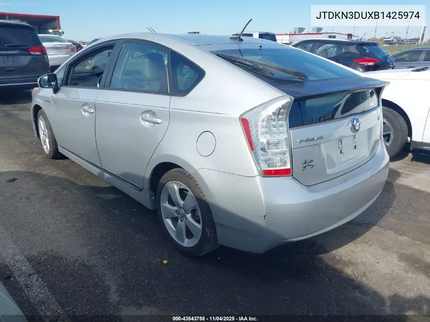JTDKN3DUXB1425974 2011 Toyota Prius Five