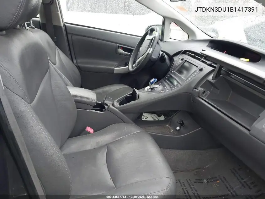 JTDKN3DU1B1417391 2011 Toyota Prius Three