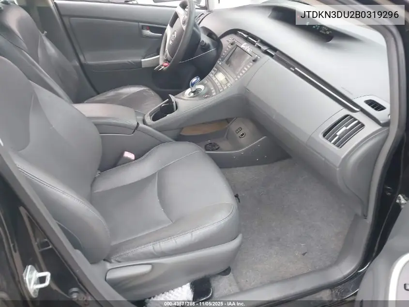 JTDKN3DU2B0319296 2011 Toyota Prius Four