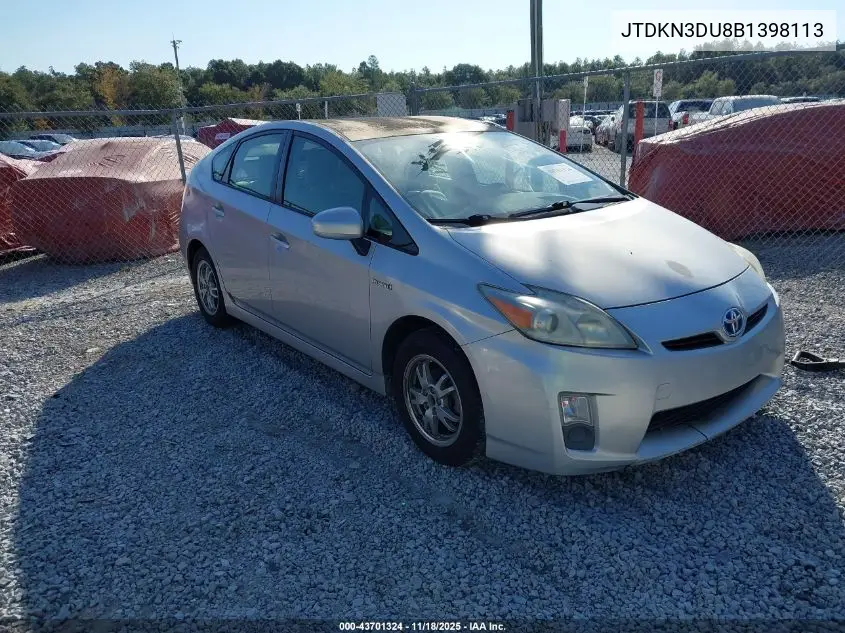 JTDKN3DU8B1398113 2011 Toyota Prius Two